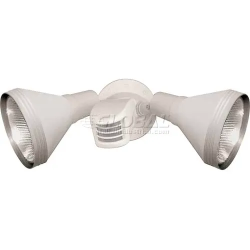 Nuvo 76/530, 2 Light-Flood Light, W/ Adjust. Swivel & Motion Sensor, White, 14"W