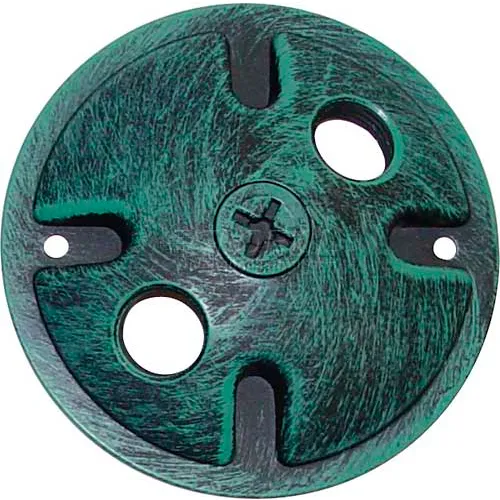 Nuvo 76/668, 2 Light-Mounting Plate, Antique Verdi, 4.5"W X 1"H