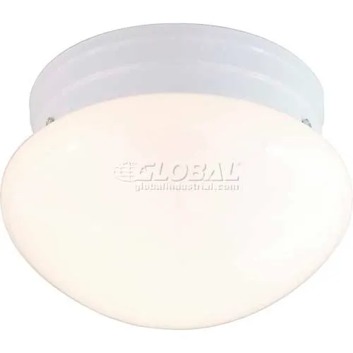 Nuvo 77/062, 2 Light-Ceiling-Flush Mount, Medium Mushroom, White, 9.5"W X 6"H