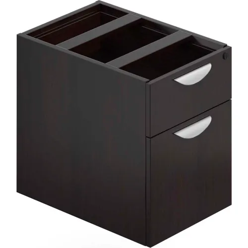 Offices To Go™ 2 Drawer Hanging Pedestal in Espresso - Executive Modular Furniture