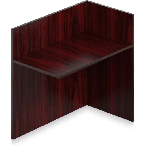 Offices To Go™ - Return for Reception Desk - 42"W x 24"D x 41"H - Mahogany