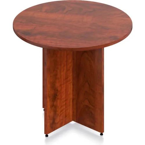 Offices To Go™ - Round Table - 36"W x 29-1/2"H - Dark Cherry