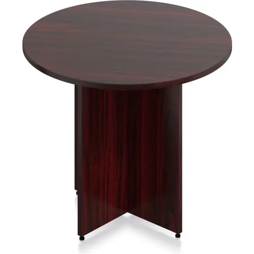 Offices To Go™ - Round Table - 36"W x 29-1/2"H - Mahogany
