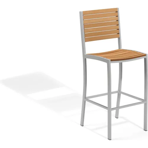 Oxford Garden® Travira Outdoor Bar Chair - Tekwood Natural