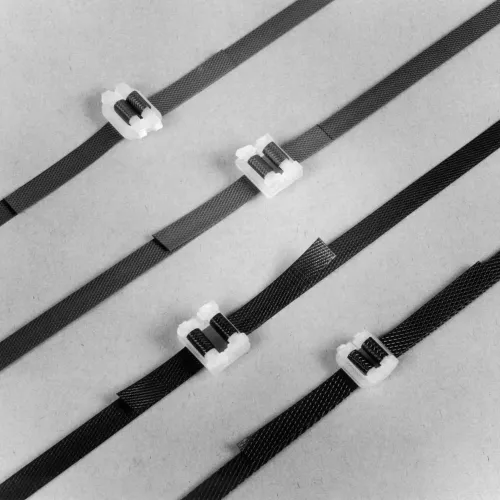 Pac Strapping Polypropylene Strapping Plastic Buckles, 5/8" Strap Width, White, Pack of 1000