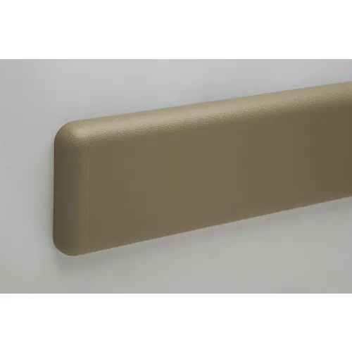 Pawling® WG-6CP-12-21 PETG Crash-Rail-Type Wall Guard, 12' x 1" x 6"