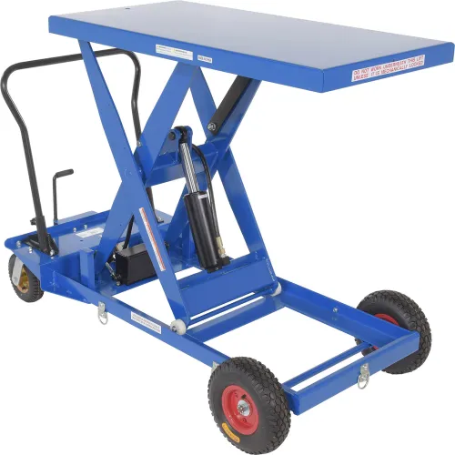 Pneumatic Tire Hydraulic Elevating Cart CART-PN-1000 1000 Lb. Capacity
