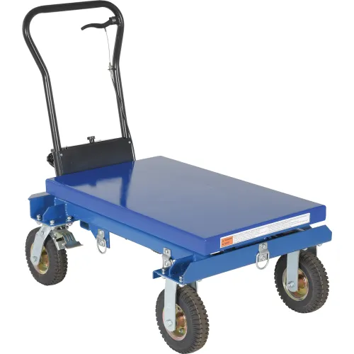 Pneumatic Tire Hydraulic Elevating Cart CART-PN-600 600 Lb. Capacity