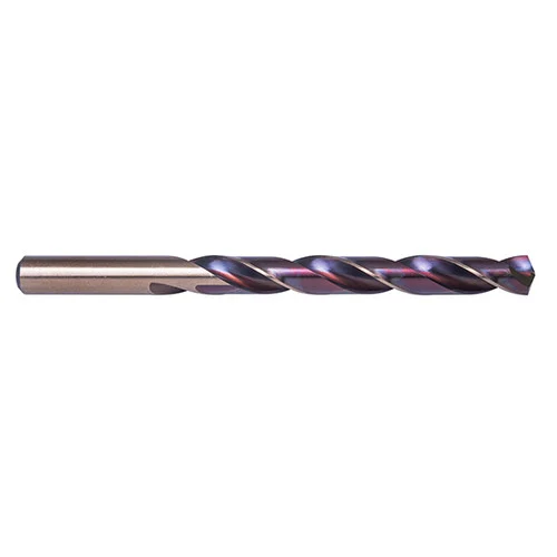 Precision Twist Drill 5996247 | 19/64" Diameter 4-3/8" OAL 135 Degree High Speed Steel Purple/Bronze Jobber Length Drill Bit