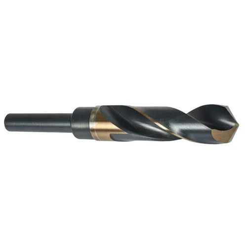 Precision Twist Drill 5999965 | 61/64" Diameter 6" OAL 118 Degree Cobalt High Speed Steel ST/Bronze Reduced Shank Drill Bit