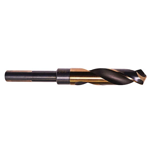 Precision Twist Drill 7233826 | 21/32" Diameter 6" OAL 118 Degree High Speed Steel ST/Bronze Reduced Shank Drill Bit