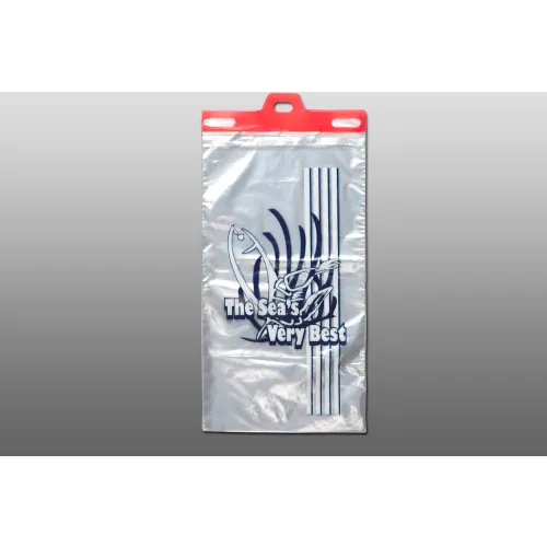 Printed Seafood Bags, 12"W x 18"L, 1 Mil, Clear, 1000/Pack