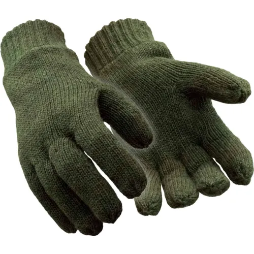 RefrigiWear® 0321RGRNLAR, Insulated Wool Gloves, Large - Pkg Qty 12