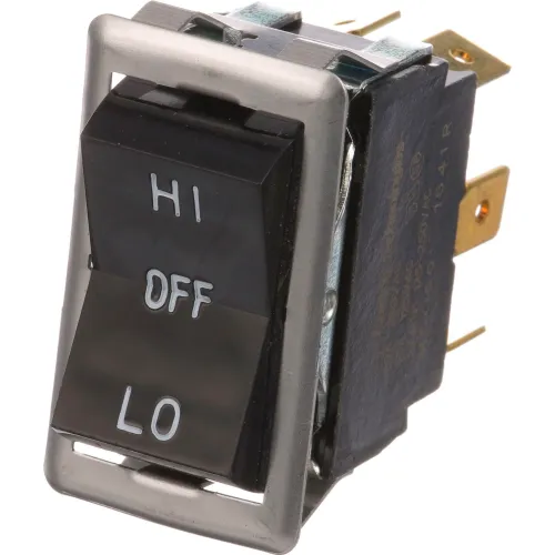 Rocker Switch 7/8 x 1-1/2" DPDT Ctr-Off For Blodgett, BLO6503
