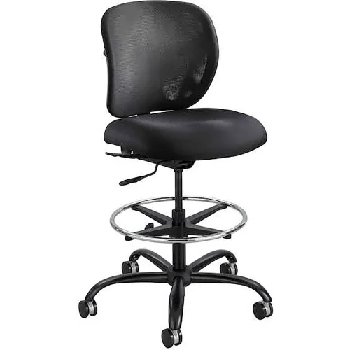 Safco® Vue™ Heavy Duty Stool - Vinyl - Black