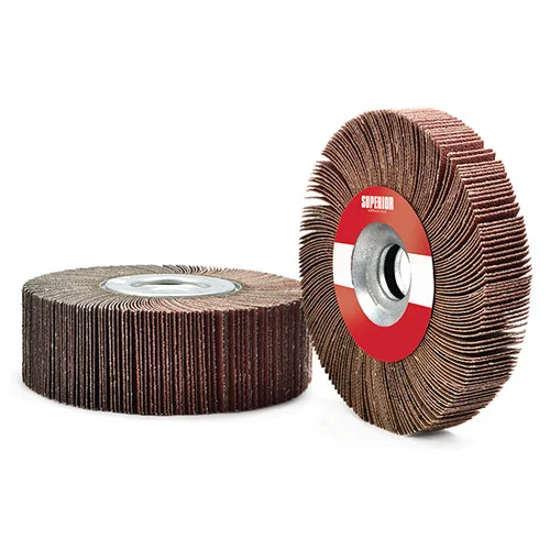 Superior Abrasives 26306 | SHUR-KUT 6" x 2" x 1" 60 Grit Aluminum Oxide Unmounted Flap Wheel
