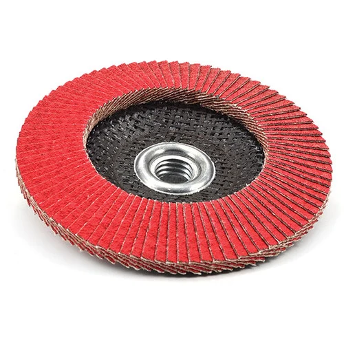 Superior Abrasives 48301 | SHUR-KUT 4-1/2" x 7/8" 60 Grit Type 29 Ceramic Grinding Aid Flap Disc