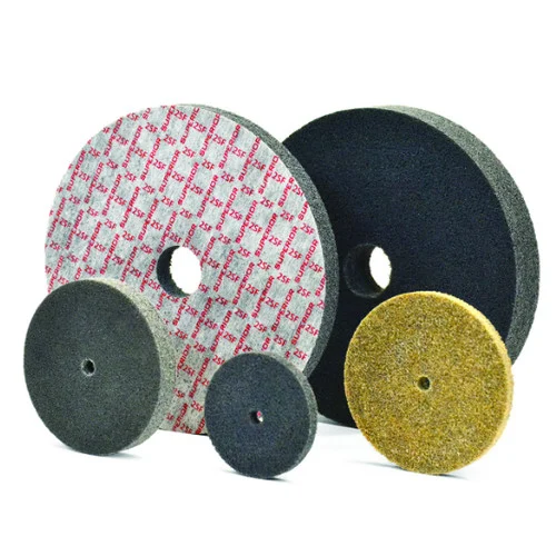 Superior Abrasives 54676 | SHUR-BRITE 6" x 1" x 1" Fine (Density 2) Arbor Mounted Unitized Wheel