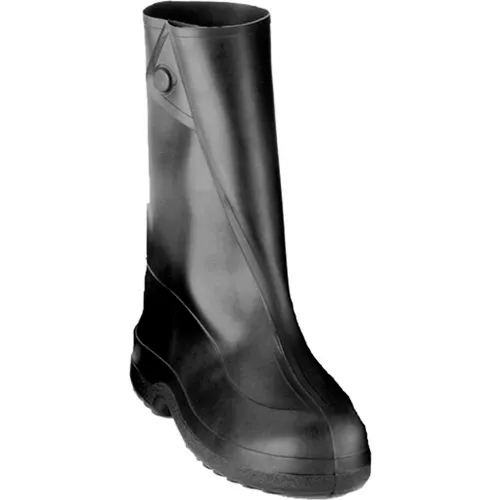 Tingley® 1400 Rubber 10" Work Overshoes, Black, Cleated Outsole, Small