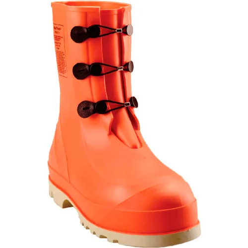 Tingley® 82330 HazProof® Steel Toe Boots, Orange/Cream, Sure Grip Outsole, Size 7