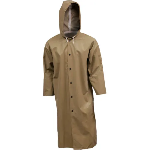 Tingley® C12148 Magnaprene™ Storm Fly Front Hooded Coat, Green, 48", 3XL