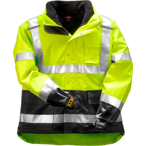 Tingley® J24172 Icon 3.1™ Jacket W/ Reflective Tape, Fluorescent Yellow/Green, 2XL