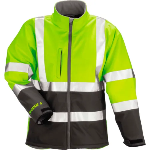 Tingley® J25022 Phase 3™ Soft Shell Jacket, Fluorescent Yellow/Green/Charcoal Gray, Small