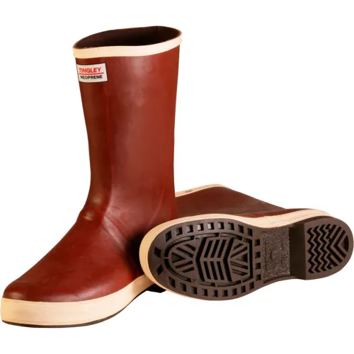 Tingley® MB920B Dipped Neoprene Snugleg Boots, Brick Red/Brown, Size 12