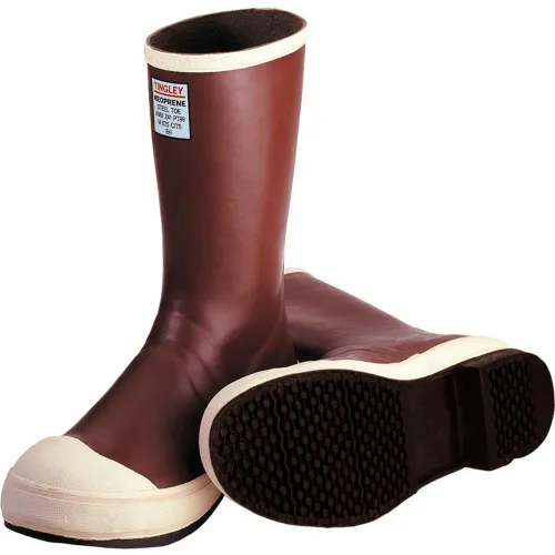Tingley® MB924B Neoprene Steel Toe Snugleg Boots, Brick Red/Brown, Size 9