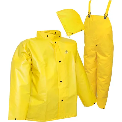 Tingley® S56307 DuraScrim™ 3 Pc Suit, Yellow, Detachable Hood, Medium