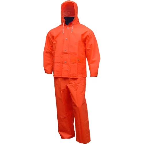 Tingley® S63219 Comfort-Tuff® 2 Pc Suit, Blaze Orange, Attached Hood, Small