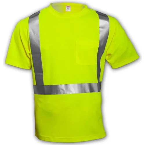 Tingley® S75022 Class 2 Short Sleeve T-Shirt, Fluorescent Yellow, 2XL