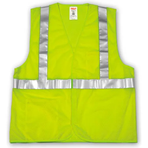 Tingley® V70622 Job Sight™ Class 2 Vest, Fluorescent Lime, Polyester Mesh, 2XL/3XL