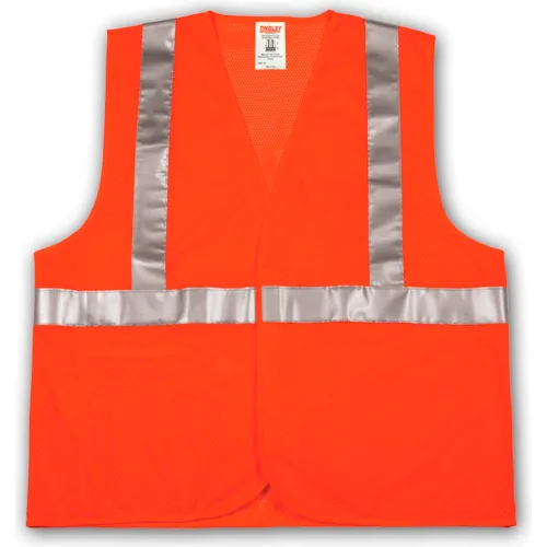 Tingley® V70629 Job Sight™ Class 2 Vest, Fluorescent Orange, Polyester Mesh, S/M