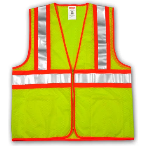 Tingley® V70642 Job Sight™ Two-Tone Class 2 Vest, Fluorescent Lime, 2XL/3XL