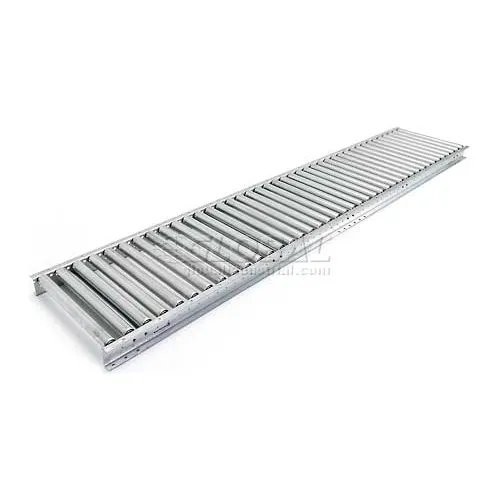 UNEX® 18"W Gravity Roller Conveyor, 10'L, 1.9" Roller Diameter, 3" Roller Centers