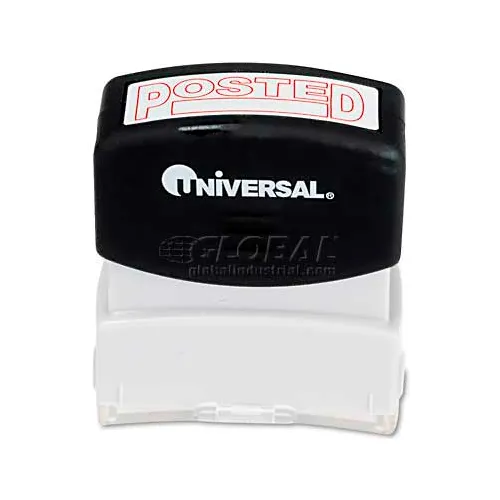 Universal Message Stamp, POSTED, Pre-Inked/Re-Inkable, Red