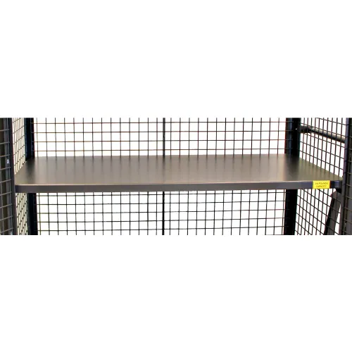 Valley Craft® Metal Shelf For 60" x 30" Security Truck, 28"L x 58"W x 1-1/2"H, Blue