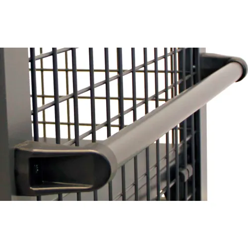 Valley Craft® Removable Handle For 24" Wide Security Cart, 23"L x 3-1/4"W x 2"H, Black