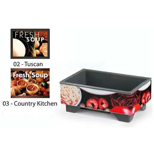 Vollrath® 72020003, Full-Size Soup Merchandiser Base W/ Country Graphic, 120 Volt