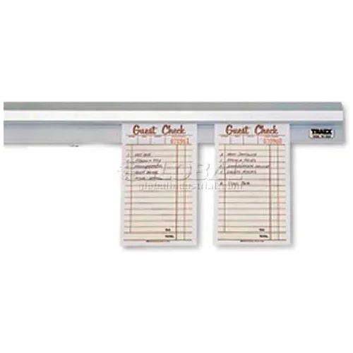 Vollrath® Check Holders, 2548, 48" Long, Brushed Aluminum - Pkg Qty 2