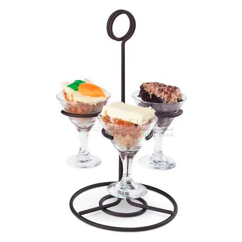 Vollrath® Circular Wire Flight Caddy, WR-1027-06, Hold 3 Glasses, 7" X 11"