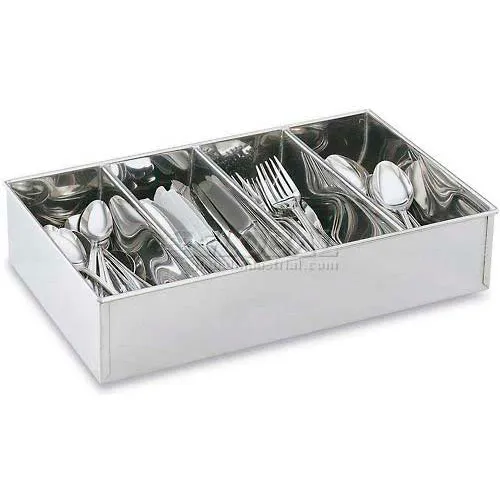 Vollrath® Cutlery Bins, 99700, Stainless Steel - Pkg Qty 6