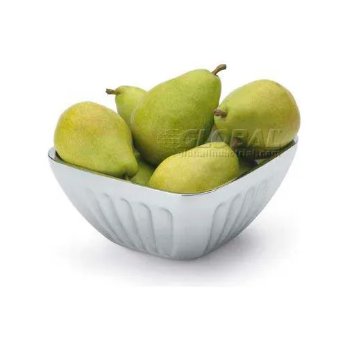 Vollrath® Fluted Double-Wall Insulated Serving Bowls, 47681, 1.8 Quart, Square - Pkg Qty 6