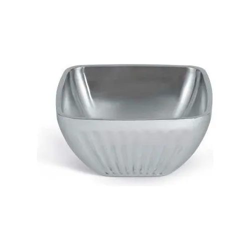 Vollrath® Fluted Double-Wall Insulated Serving Bowls, 47683, 5.2 Quart, Square - Pkg Qty 2