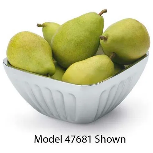 Vollrath® Fluted Double-Wall Insulated Serving Bowls, 47684, 8.2 Quart, Square - Pkg Qty 2