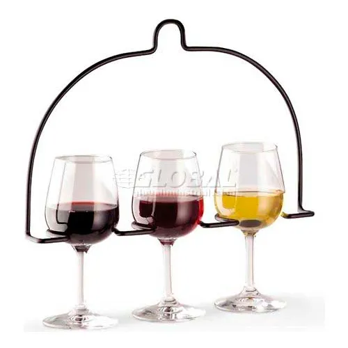 Vollrath® Inline Wire Flight Caddy, WR-1028-06, Hold 3 Glasses, 11-1/8" X 7-5/8"