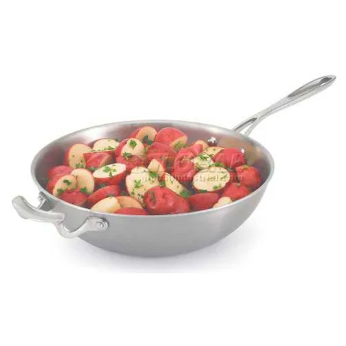 Vollrath® Miramar 12" Stir Fry Pan Without Cover, 49418, 5-3/16" Quart Capacity, Satin Finish