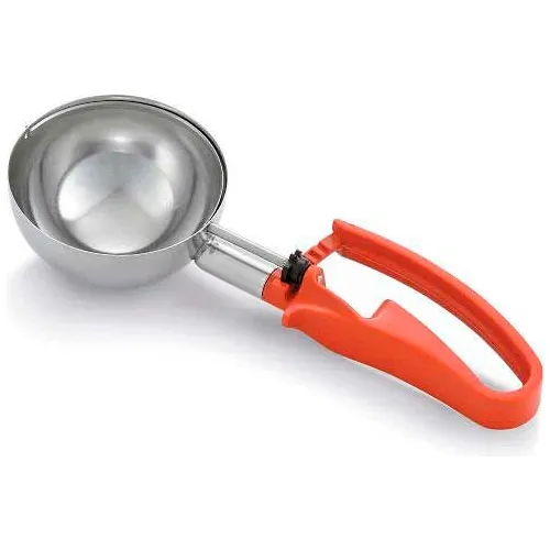 Vollrath® Standard Length Squeeze Disher, 47388, Orange, 8 Oz. Capacity - Pkg Qty 12