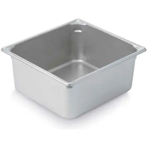 Vollrath® Super Pan V Stainless Steam Table Pan, 30162, 6" Depth, 2/3 Size - Pkg Qty 3